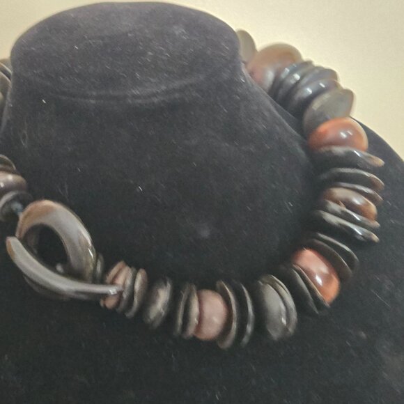 MONIES Gerda Lynggaard Horn Couture Runway Necklace - Picture 6 of 11